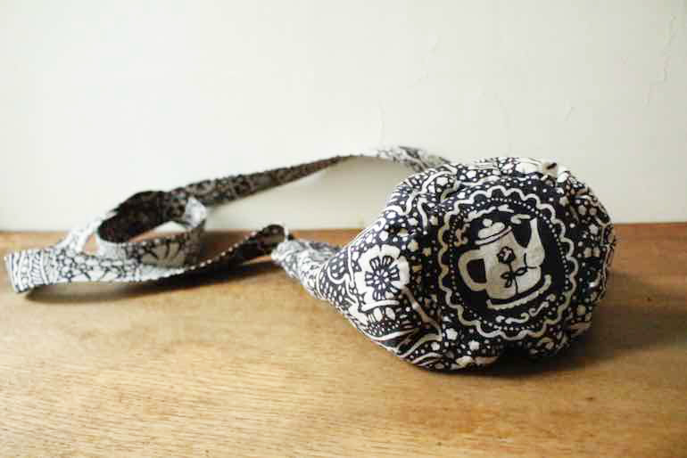 No.108 丸底ポシェットセット<br />ハ-ブティ- フラックスBK